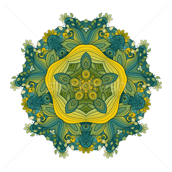 Vector Beautiful Deco Colored Contour Star Stock photo © lissantee