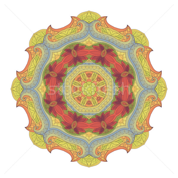 Vector frumos colorat mandala Imagine de stoc © lissantee