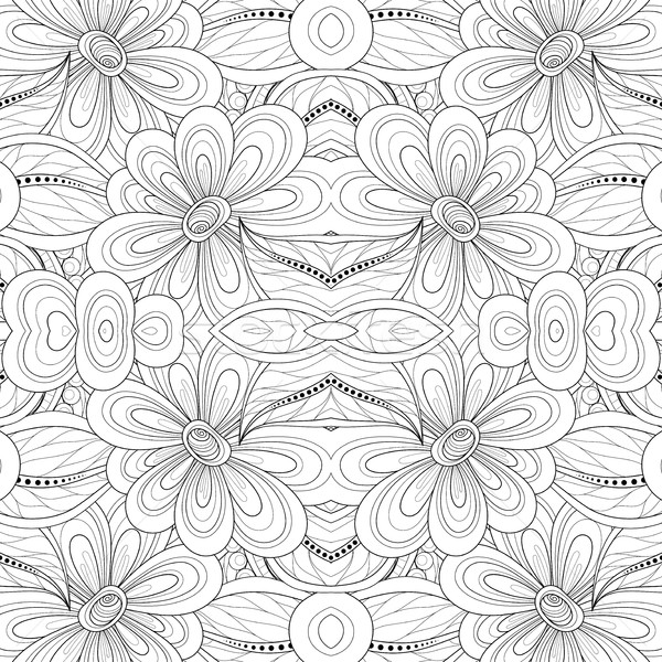 Vektor abstrakten schwarz weiß tribal Muster Stock foto © lissantee