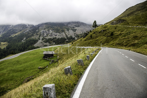 美しい 表示 高山 パノラマ 道路 オーストリア ストックフォト © LIstvan
