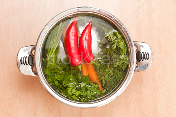 Soup preparation. Stock photo © lithian