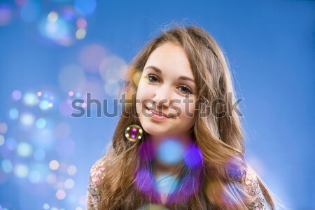 Admiring the bubbles. Stock photo © lithian