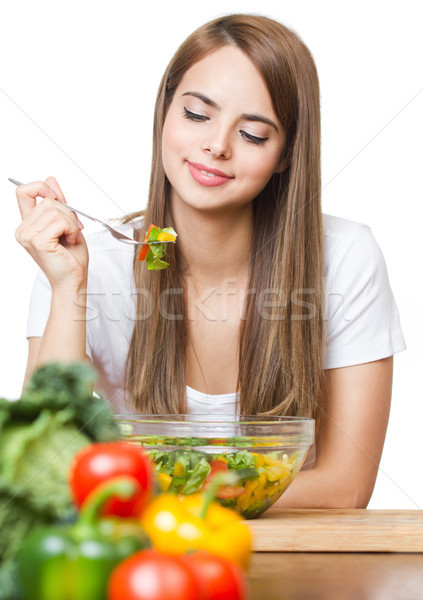 The health food junkie. Stock photo © lithian