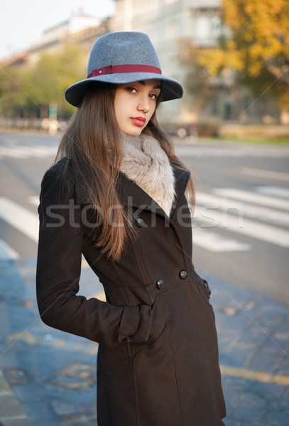 Elegant winter fashion. Stock photo © lithian