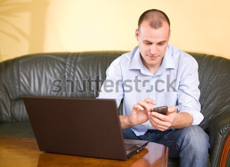 Casually dressed young businessman. Stock photo © lithian