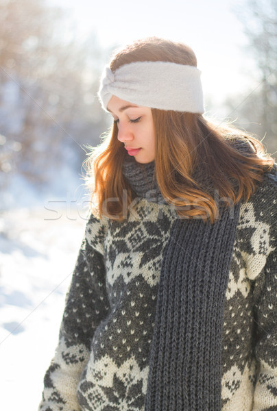 Fashion for the cold days. Stock photo © lithian