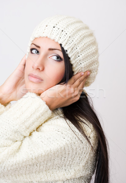 Young woman winter fashion  Stock photo © lithian