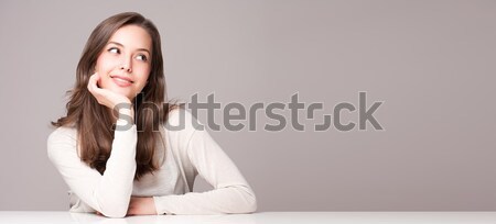 表達的 美女 肖像 年輕 商業照片 © lithian