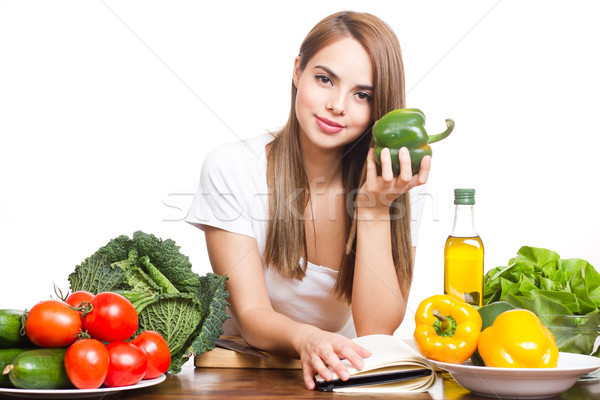 The health food junkie. Stock photo © lithian