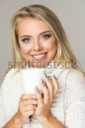 Stock photo: Warm refreshment for cold weather.
