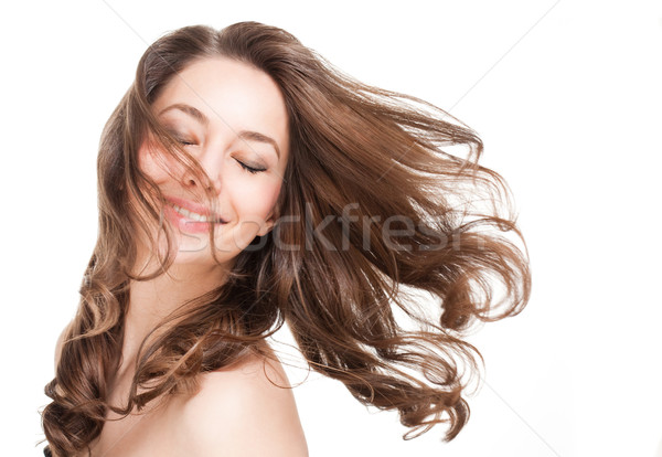 Strong full hair. Stock photo © lithian