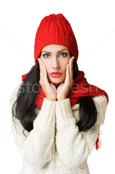 Stock photo: Winter fashion beauty.