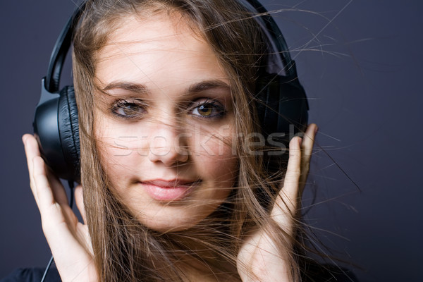 Musik künstlerischen Porträt schönen jungen Stock foto © lithian