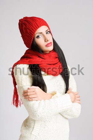 Colorful winter fashion. Stock photo © lithian