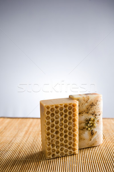 Natural hand crafted soap. Stock photo © lithian