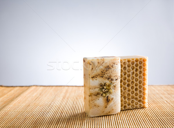Hand crafted organic soap. Stock photo © lithian