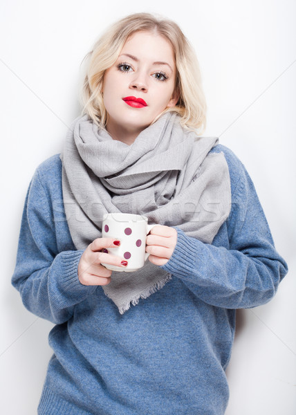 Stock photo: Cold eather beauty.