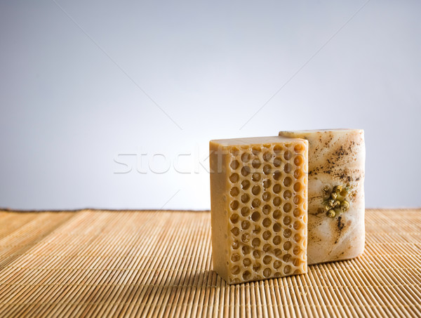Hand crafted organic soap. Stock photo © lithian