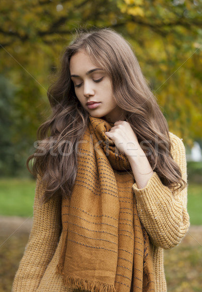 Autumn fashion beauty. Stock photo © lithian