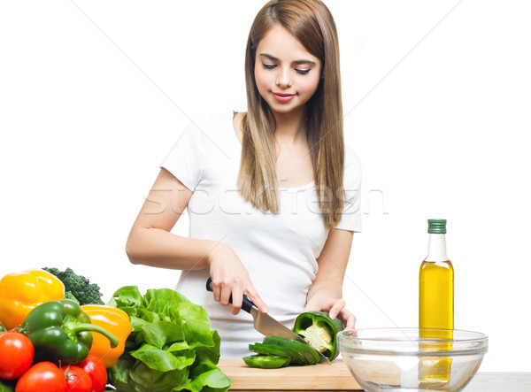 The health food junkie. Stock photo © lithian