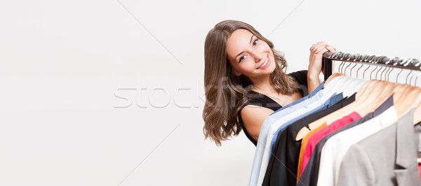 Stock photo: Young shopping fun.