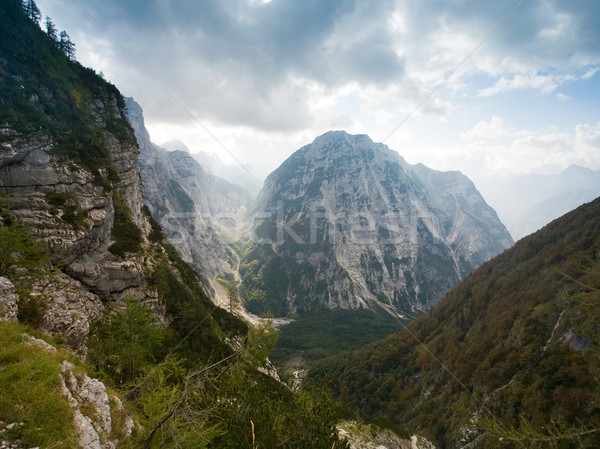 Groß Abstand schönen Landschaft Szene herum Stock foto © lithian