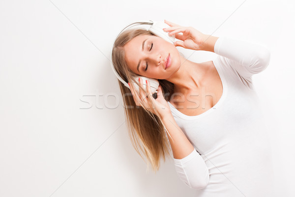 Immersed in music. Stock photo © lithian