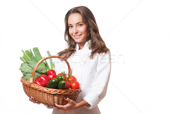 The beautiful chef. Stock photo © lithian