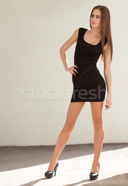 Stockfoto: Modieus · jonge · schoonheid · portret · slank · vrouw