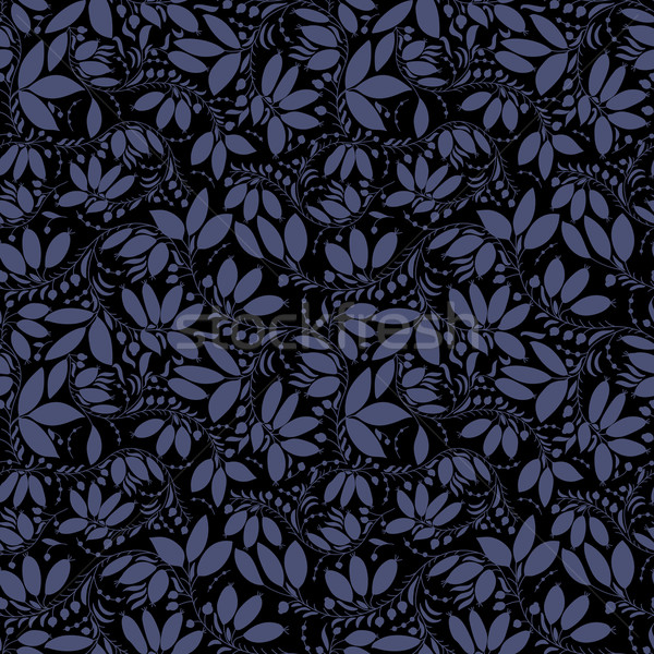 barberry seamless pattern. silhouette of berry or plants Stock photo © LittleCuckoo