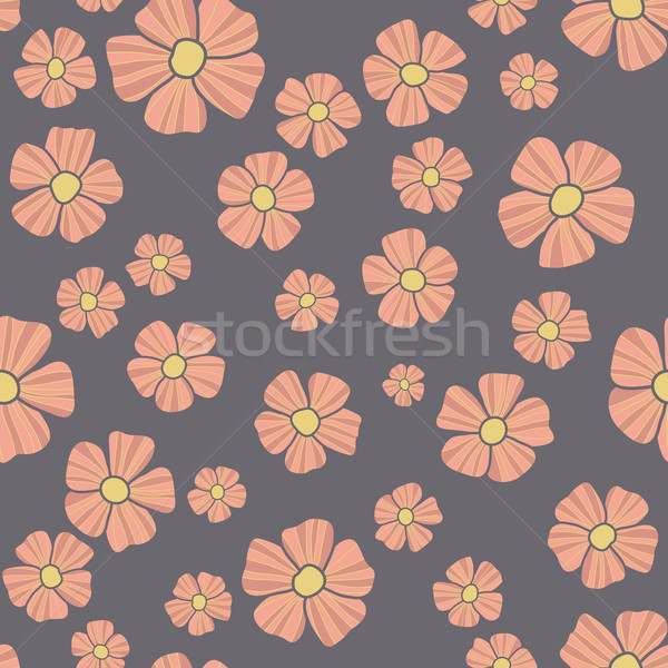 Floral Vektor Muster Doodle Blumen Stock foto © LittleCuckoo