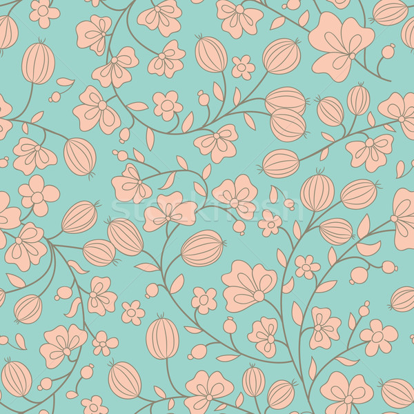 gooseberry seamless texture. vector pattern Stock photo © LittleCuckoo