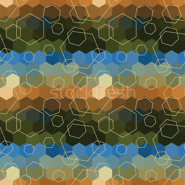 Geometric seamless hexagon abstract background Stock photo © LittleCuckoo