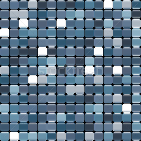 seamless blue texture of squares with glare Stock photo © LittleCuckoo