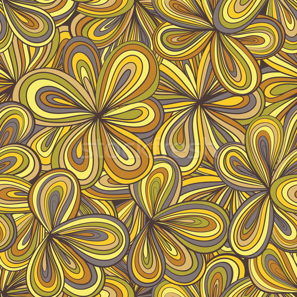 Seamless wave hand-drawn pattern, waves background Stock photo © LittleCuckoo