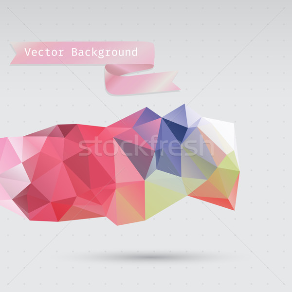 Trójkąt wzór ilustracja przestrzeni tekst Zdjęcia stock © LittleCuckoo