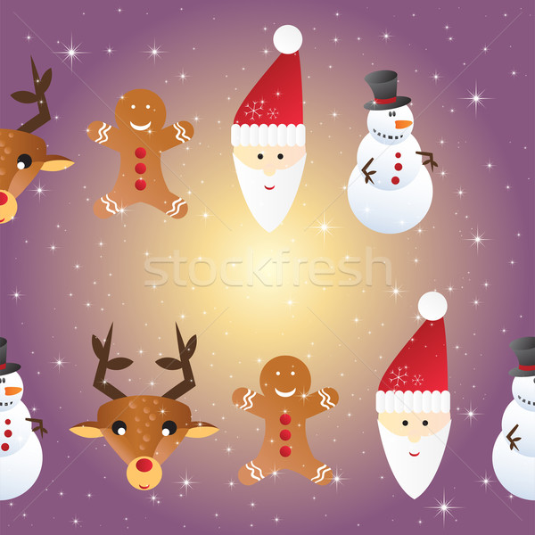 Nieuwjaar oneindig christmas sjabloon patroon Stockfoto © LittleCuckoo