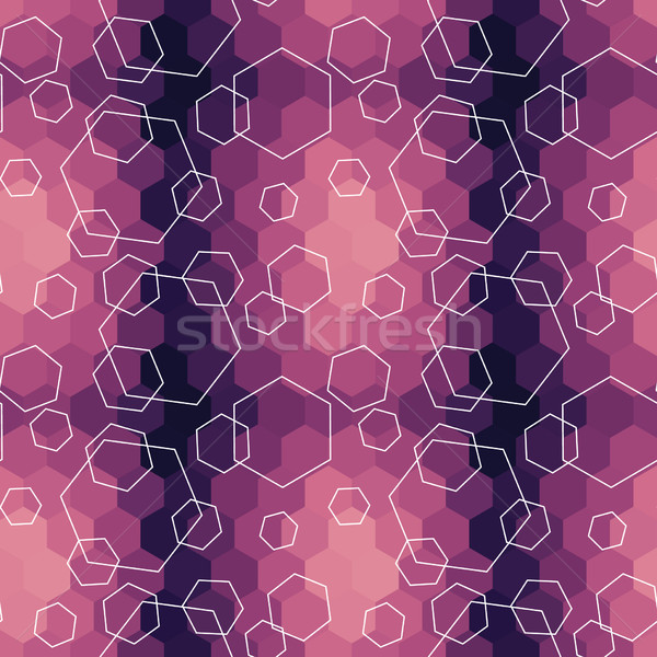 Geometric seamless hexagon abstract background Stock photo © LittleCuckoo