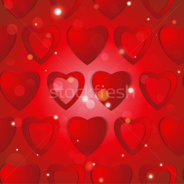 Valentines day. Abstract paper hearts. Love. Valentine background with hearts Stock photo © LittleCuckoo