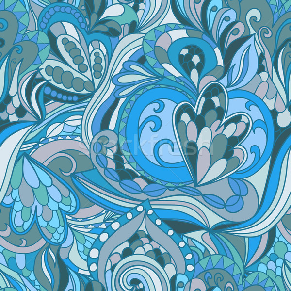 Senza soluzione di continuità blu abstract onde pattern ondulato Foto d'archivio © LittleCuckoo