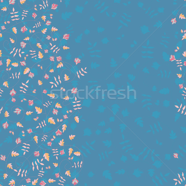 Stock photo: Cornflower pattern. Vector seamless texture