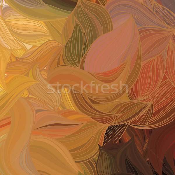 Vettore abstract modello onda foglia sfondo estate Foto d'archivio © LittleCuckoo