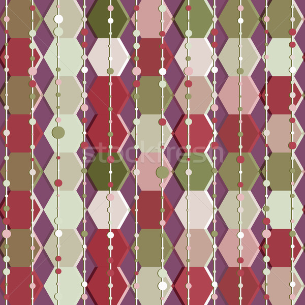 Geometrie vector patroon naadloos ornament Stockfoto © LittleCuckoo