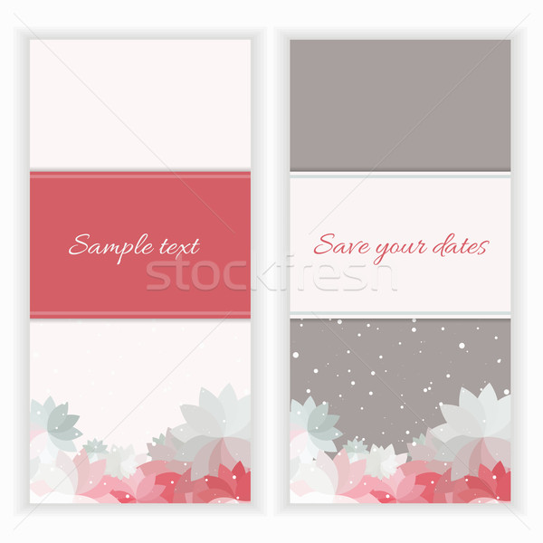 greeting cards with flower Stock photo © LittleCuckoo