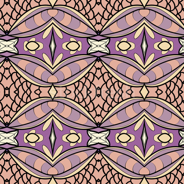 Abstract ornamento pattern caleidoscopio effetto senza soluzione di continuità Foto d'archivio © LittleCuckoo