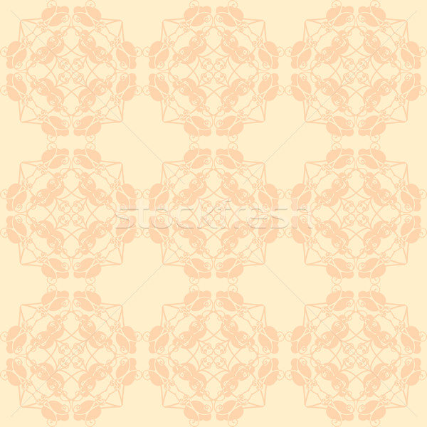 Neutral floral ornament. beige color Stock photo © LittleCuckoo