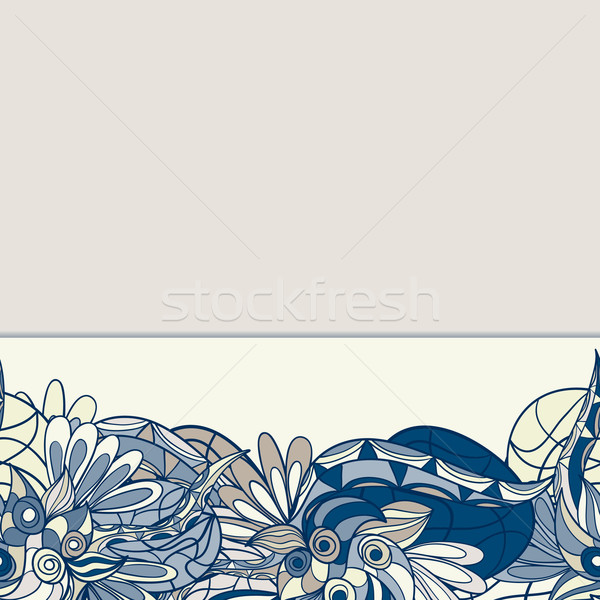 border with abstract hand-drawn pattern Stock photo © LittleCuckoo