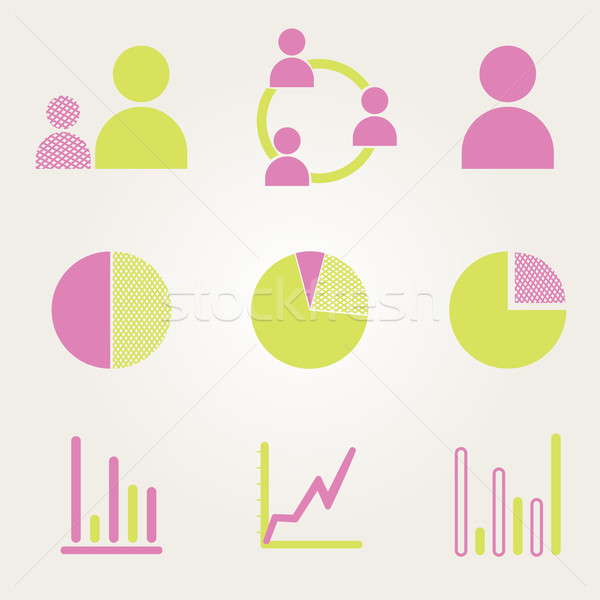 Stock photo: Business Infographic icons - Vector Graphics