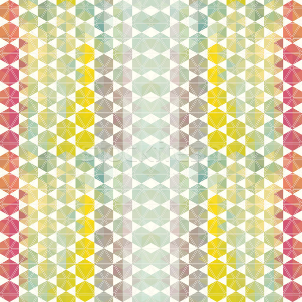 Retro pattern of geometric shapes Stock photo © LittleCuckoo