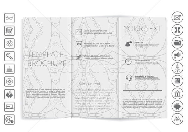 Brochure up vettore design corporate business Foto d'archivio © LittleCuckoo